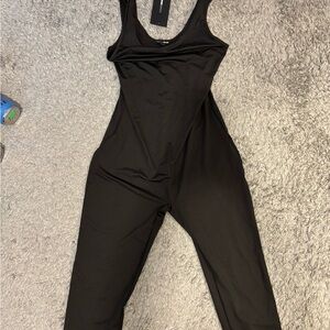 Black Sleeveless pants Jumpsuit